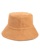 Nanwansu reversible suede fisherman hat in coffee color - front view