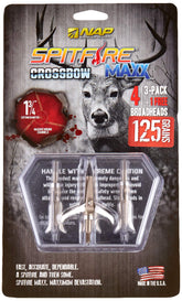 NAP Spitfire Maxx 125 X-Bow 4-Pack broadhead close-up