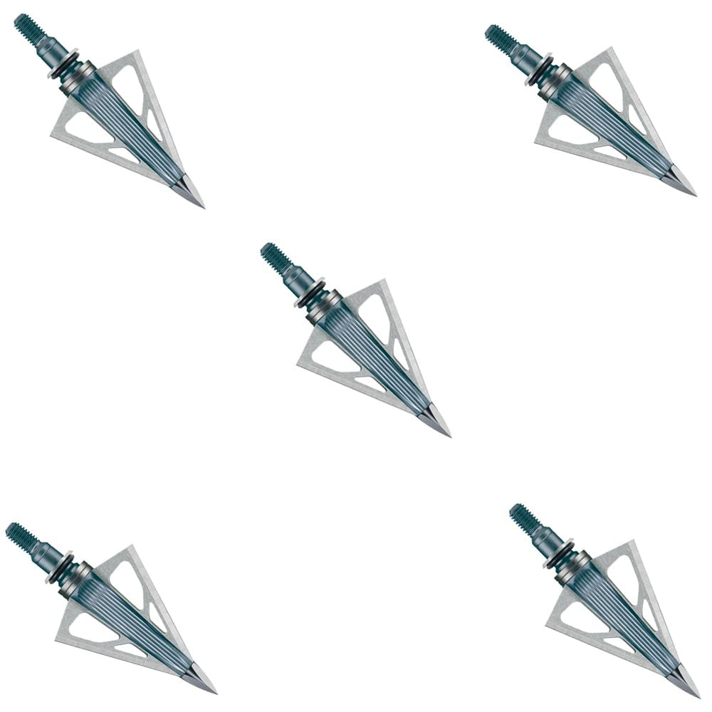 New Archery Products Thunderhead 100 broadhead pack front view shows fixed-blade reliability for fast bows.