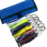 Narcissus trolling-lures-kit-6pack in bright colors attracts pelagic fish