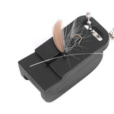 Naroote fish hook threader with magnetic tip for quick threading