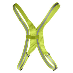Nathan Hypernight Reflective Vest Lite back view shows full coverage for night runs.