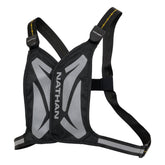Nathan LED Running Vest with reflective webbing enhances visibility in low light