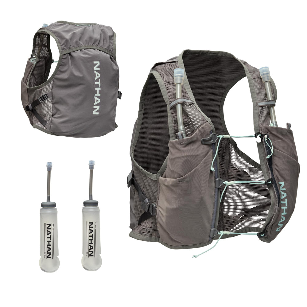 Nathan Pinnacle Breeze vest front view for light, breathable comfort on runs.