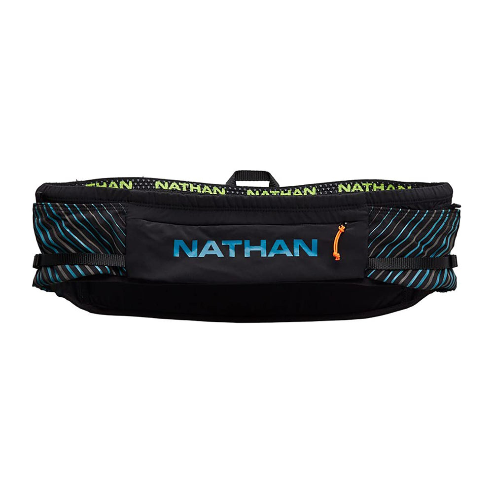 Nathan Pinnacle hydration waistbelt with front pocket for quick access