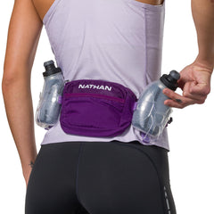 Nathan Trail Mix Plus no-bounce tech minimizes movement for comfortable workouts.