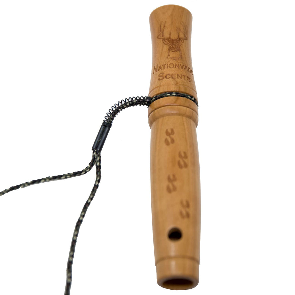 Nationwide Scents Deer Call with cherry wood grunt tube for realistic buck sounds