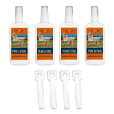 Nationwide Scents Peak Doe Estrus Spray bottle ready for buck attraction at the stand