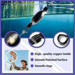 Durable brass sinkers with swivel rolling design – side view – image 4