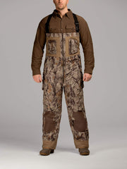 Natural Gear duck hunting bib overalls side view highlighting cargo pockets