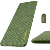 Naturehike 25oz ultralight sleeping pad packed for backpacking, ready for travel.