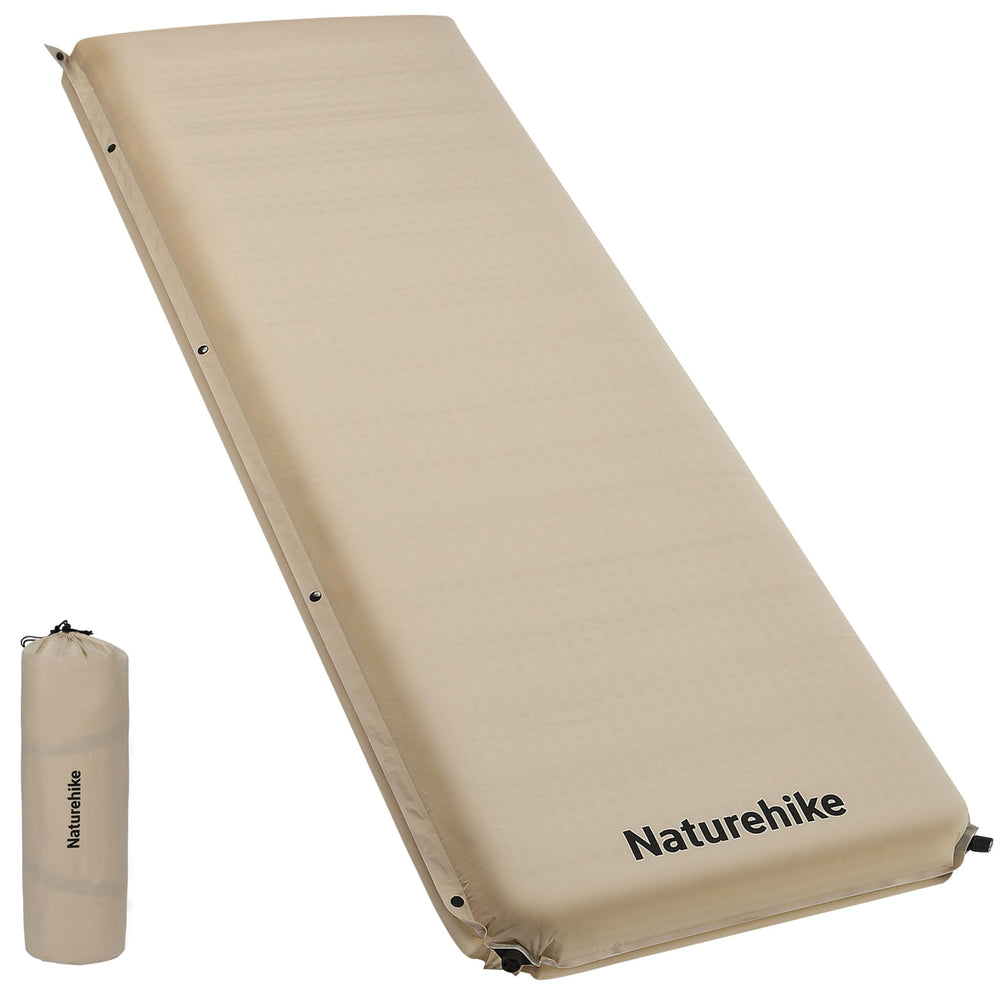 Naturehike 4-inch self-inflating pad front view with cloud-like support.