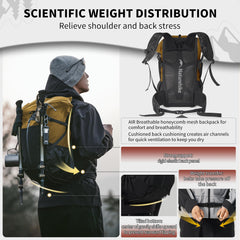 Naturehike AIR back panel delivers breathable comfort on hikes.