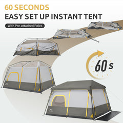 Naturehike Cape 6-Person Tent with three doors for easy access