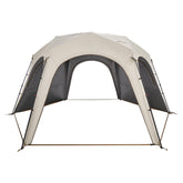 Naturehike Cloud Boundar hexagonal gazebo front view showing spacious 151 sq ft area for gatherings