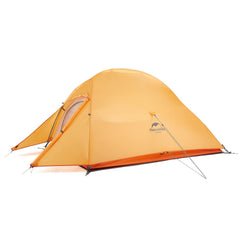 Naturehike Cloud-Up 2-person tent setup shows quick free-standing assembly for backpacking