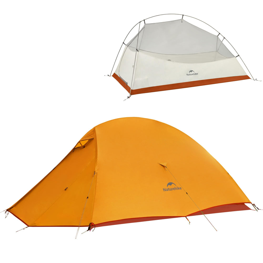 Naturehike Cloud Up Base tent front view showing spacious interior for camping comfort