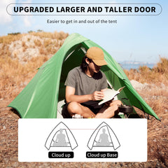 Naturehike Cloud Up Base packed size demonstrates compact carry for hiking trips