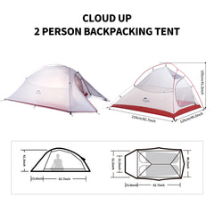 Naturehike Cloud-Up waterproof seams keep interior dry in rain
