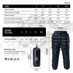Naturehike DW Down Pants zipper-pocket detail adds secure storage for small essentials.