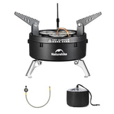 Naturehike IGT stove assembly demonstrates sturdy setup for outdoor cooking.