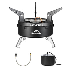 Naturehike IGT stove assembly demonstrates sturdy setup for outdoor cooking.