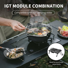 Naturehike IGT Table lid used as table extension for extra prep space