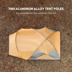 Naturehike KOTA double-layer design with extended vestibules for gear organization