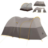 Naturehike Kota tent exterior front view for family camping with ample headroom