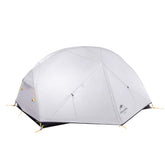 Naturehike Mongar front view gray tent emphasizes compact backpacking design for two