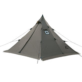 Naturehike Ranch Fire Teepee Tent exterior shows rugged all-season shelter