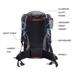 Naturehike Rock Series rain cover stored in bottom pocket