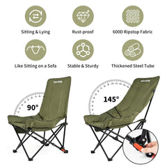 Naturehike Seastar chair side-pocket keeps essentials within reach during outdoor breaks.