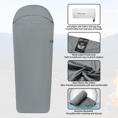 Naturehike soft velvet fabric liner delivering skin-friendly, breathable comfort