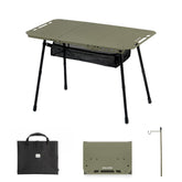 Naturehike Tactical Table showing adjustable-height legs stabilizing on uneven ground