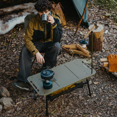 Naturehike Tactical Table folded to briefcase size for easy travel