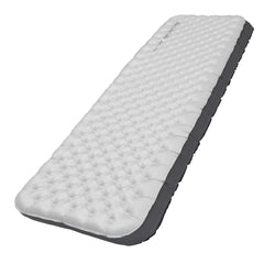 Naturehike ultralight sleeping pad inflated portrait demonstrates full support on uneven ground.