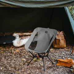 Naturehike YL01 frame close-up shows 7001 aluminum stability on uneven ground.