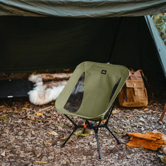 Naturehike YL01 X-frame stability offers secure seating on varied terrain.