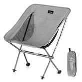 Naturehike YL05 chair folded in its storage bag for easy backpacking