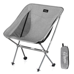 Naturehike YL05 chair folded in its storage bag for easy backpacking
