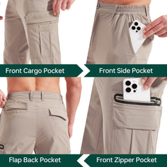 NATUVENIX hiking pants quick-dry breathable fabric keeping you cool during climbs.