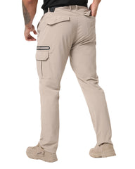 NATUVENIX hiking pants water-resistant fabric protecting you in light rain on forest trails.