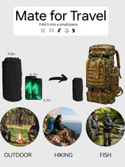 NATUVENIX hiking pants pocket storage highlights multiple compartments for gear.