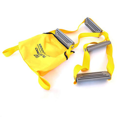 NAUTOS safety ladder in use on boat with four steps for safe entry.