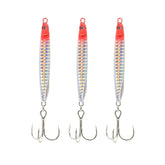 Navicatch east coast red 3pc jigs show bold color for deep-water strikes