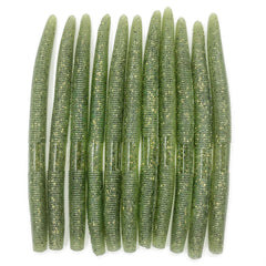 Nawaish Senko 5 inch green pumpkin with black flake boosts visibility for strikes