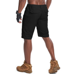 nayjury men's hiking cargo shorts multi-pocket closeup shows secure closures
