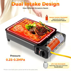 NAZEAOB dual-row flame tube demonstrates efficient, adjustable heat.