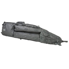 Exterior zip pockets on NcSTAR drag bag urban gray for quick access to gear